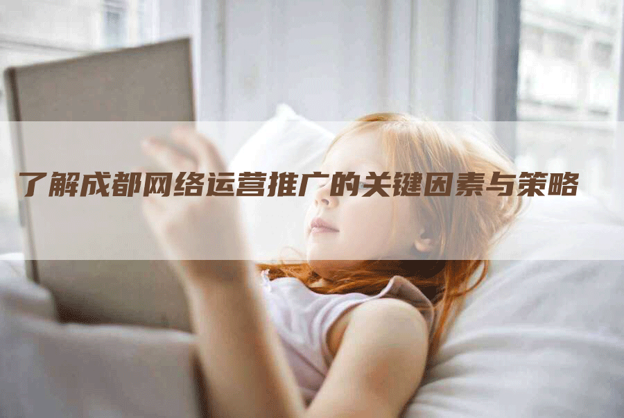 了解成都网络运营推广的关键因素与策略