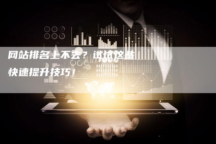 网站排名上不去？试试这些快速提升技巧！