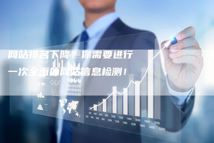 网站排名下降？你需要进行一次全面的网站信息检测！