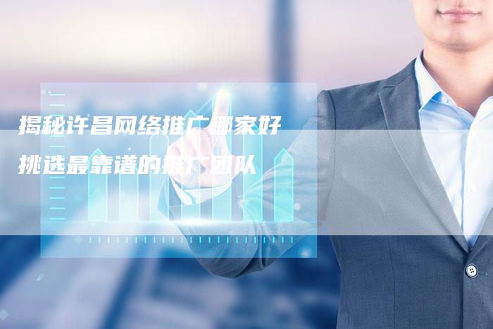 揭秘许昌网络推广哪家好 挑选最靠谱的推广团队