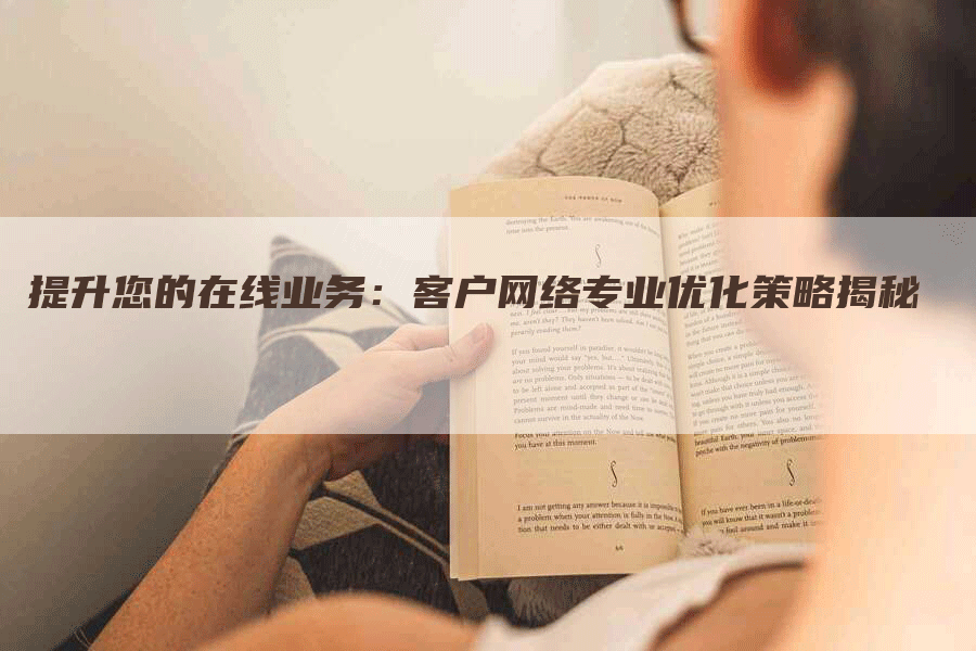 提升您的在线业务：客户网络专业优化策略揭秘