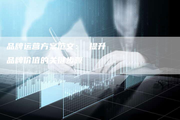 品牌运营方案范文： 提升品牌价值的关键步骤