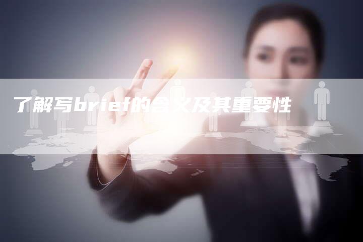 了解写brief的含义及其重要性