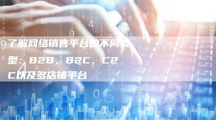了解网络销售平台的不同类型：B2B、B2C、C2C以及多店铺平台