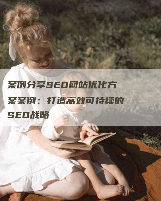 案例分享SEO网站优化方案案例：打造高效可持续的SEO战略