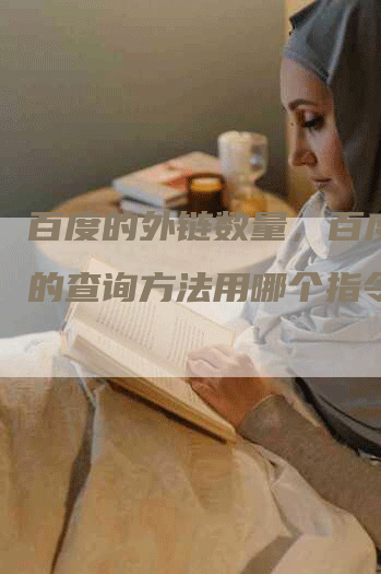 百度的外链数量，百度外链的查询方法用哪个指令