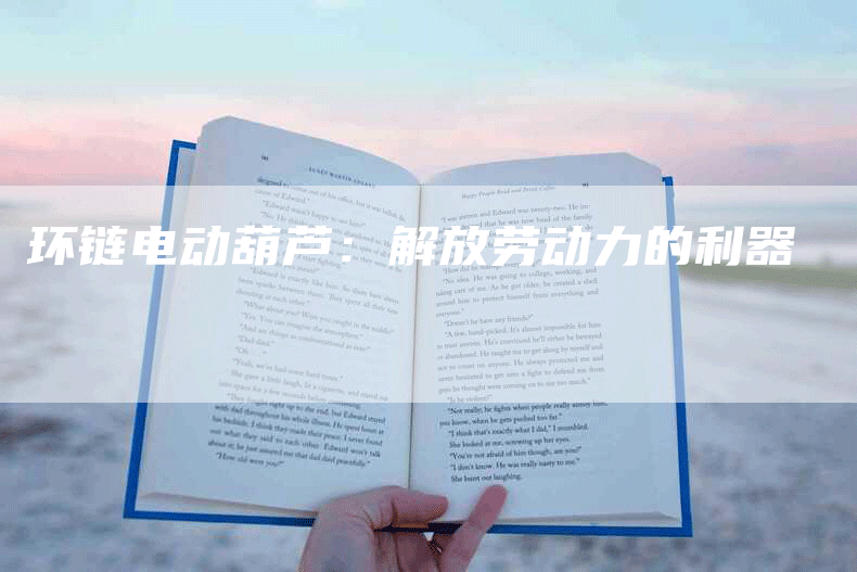 环链电动葫芦：解放劳动力的利器