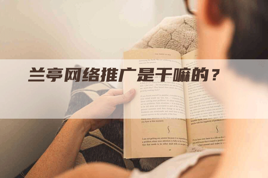 兰亭网络推广是干嘛的？