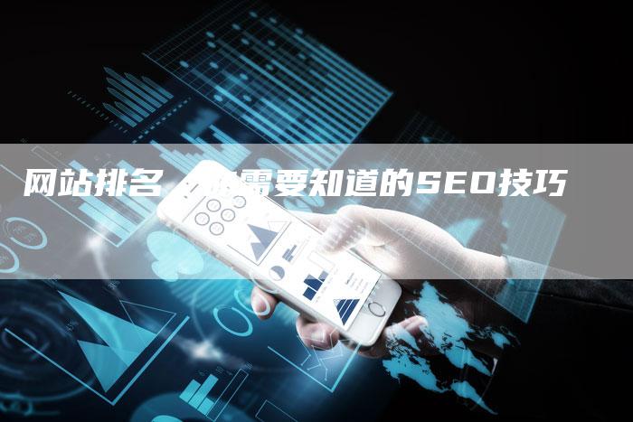 网站排名，你需要知道的SEO技巧