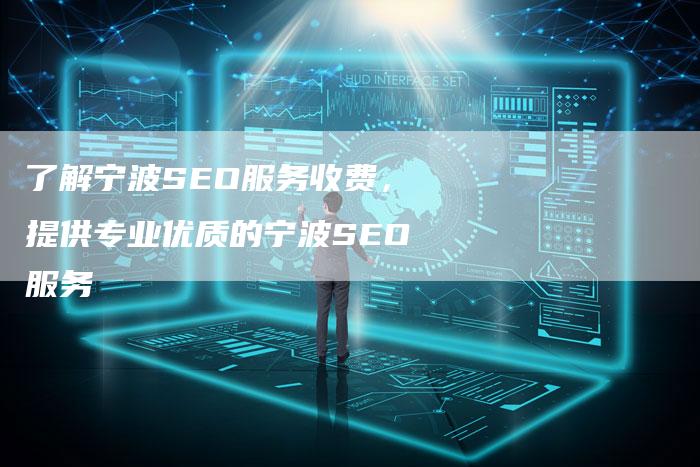 了解宁波SEO服务收费，提供专业优质的宁波SEO服务