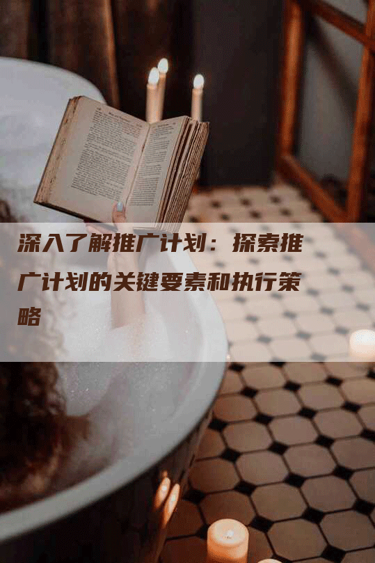 深入了解推广计划：探索推广计划的关键要素和执行策略