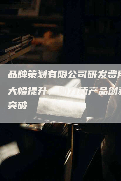 品牌策划有限公司研发费用大幅提升，助力新产品创新突破