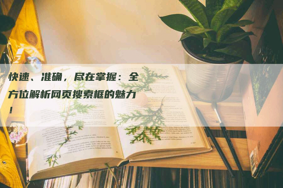 快速、准确，尽在掌握：全方位解析网页搜索框的魅力！
