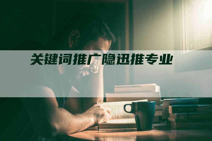 关键词推广隐迅推专业