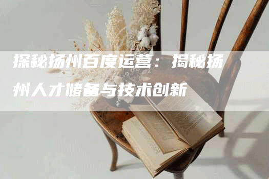 探秘扬州百度运营：揭秘扬州人才储备与技术创新