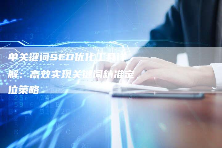 单关键词SEO优化工具详解：高效实现关键词精准定位策略