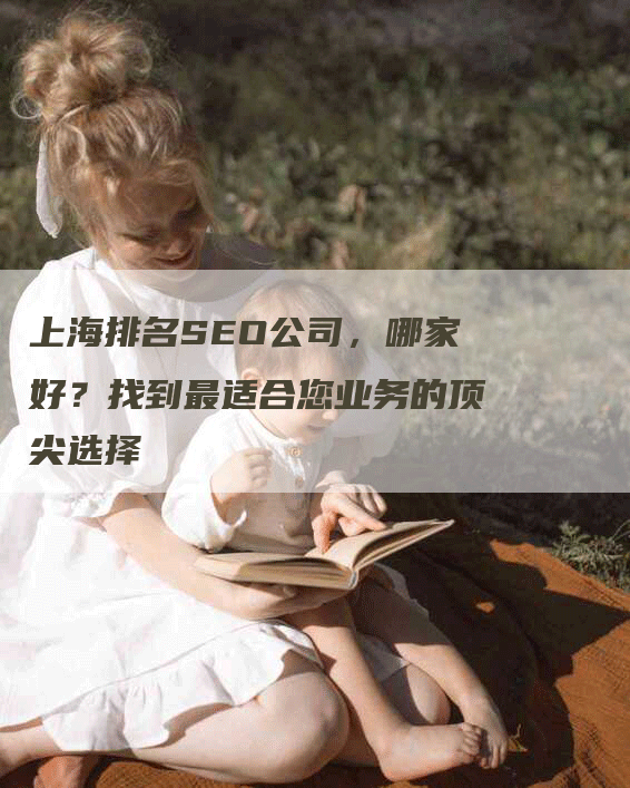 上海排名SEO公司，哪家好？找到最适合您业务的顶尖选择