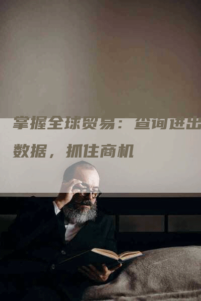 掌握全球贸易：查询进出口数据，抓住商机