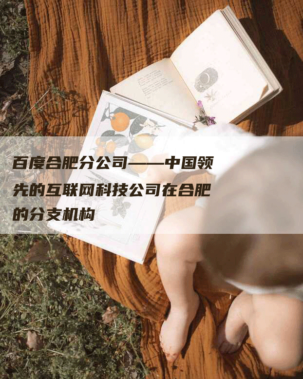 百度合肥分公司——中国领先的互联网科技公司在合肥的分支机构