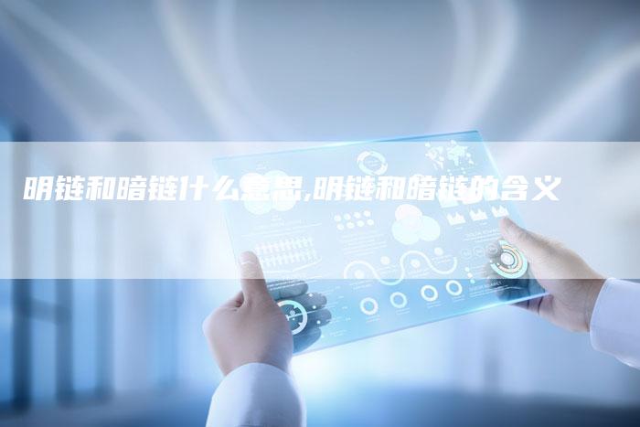明链和暗链什么意思,明链和暗链的含义