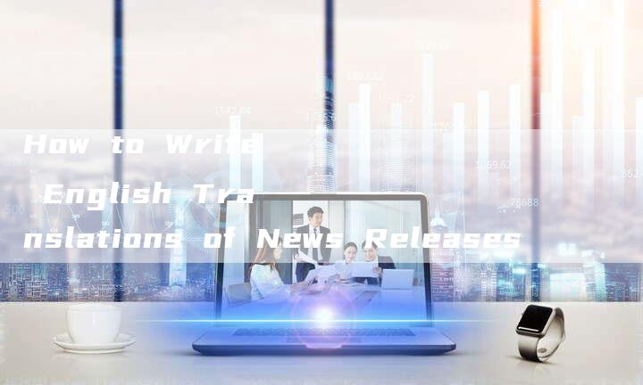 How to Write English Translations of News Releases