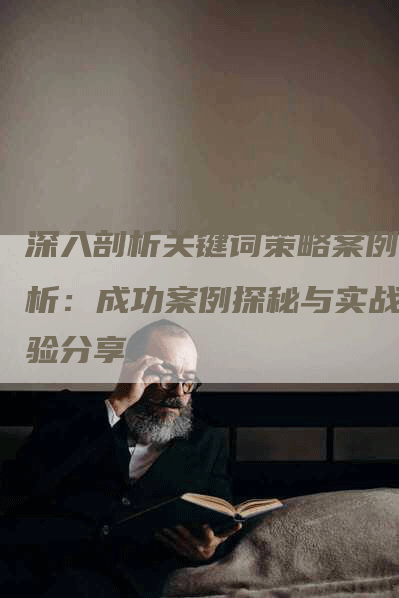 深入剖析关键词策略案例分析：成功案例探秘与实战经验分享