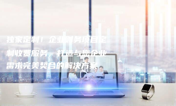 独家定制！企业财务项目定制收费服务，打造与您企业需求完美契合的解决方案
