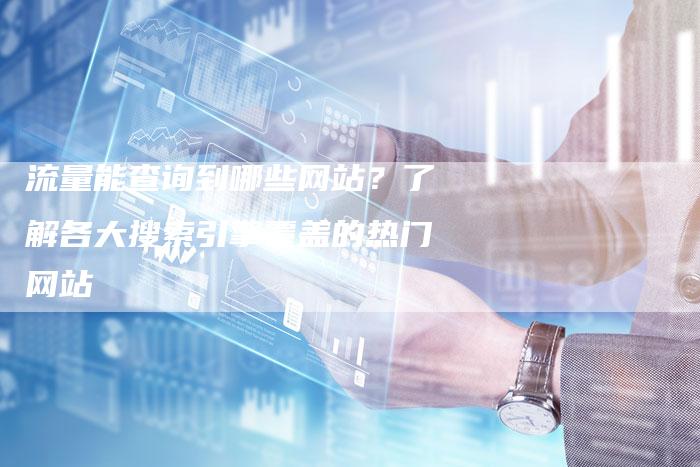 流量能查询到哪些网站？了解各大搜索引擎覆盖的热门网站