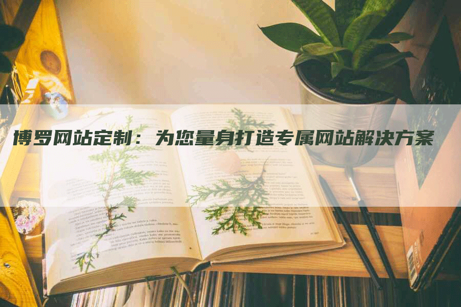 博罗网站定制：为您量身打造专属网站解决方案