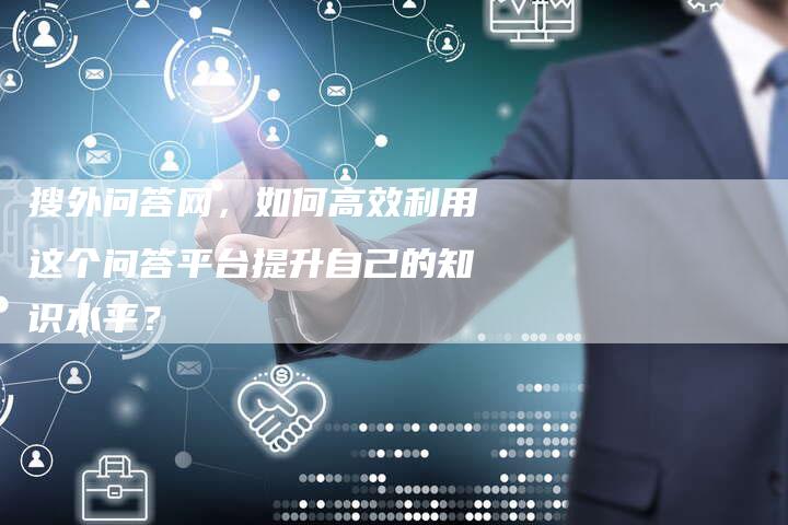 搜外问答网，如何高效利用这个问答平台提升自己的知识水平？