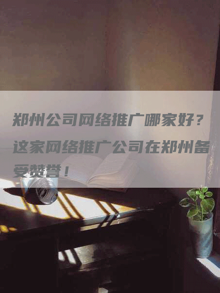 郑州公司网络推广哪家好？这家网络推广公司在郑州备受赞誉！