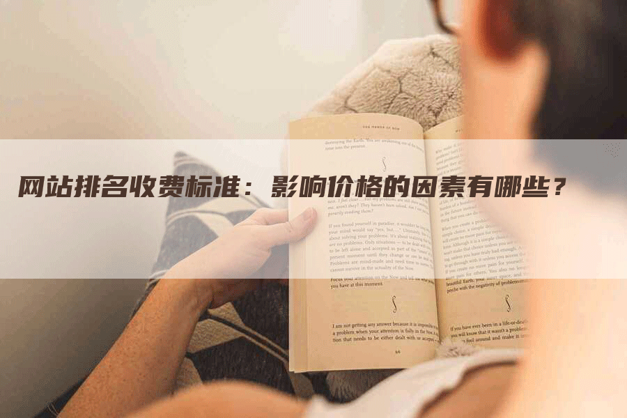 网站排名收费标准：影响价格的因素有哪些？