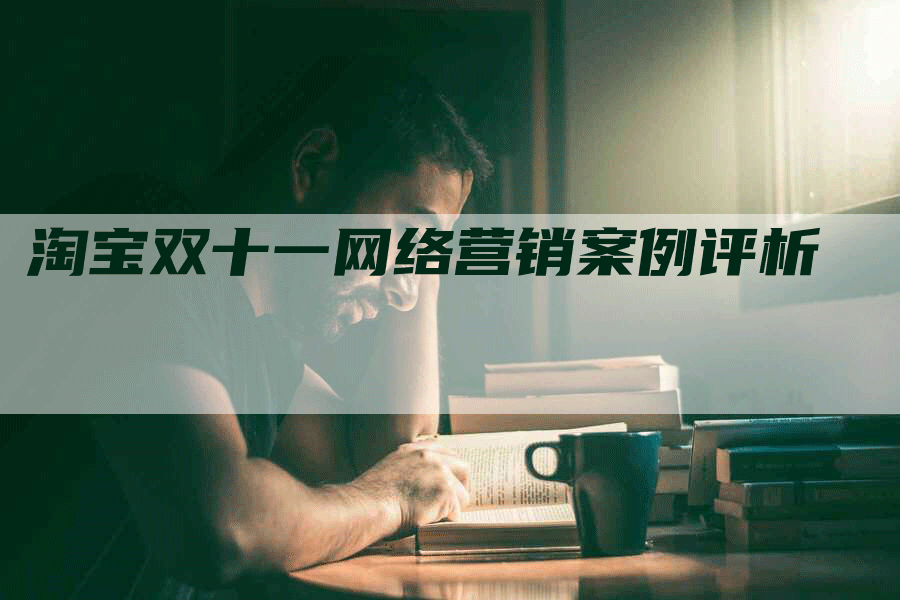 淘宝双十一网络营销案例评析