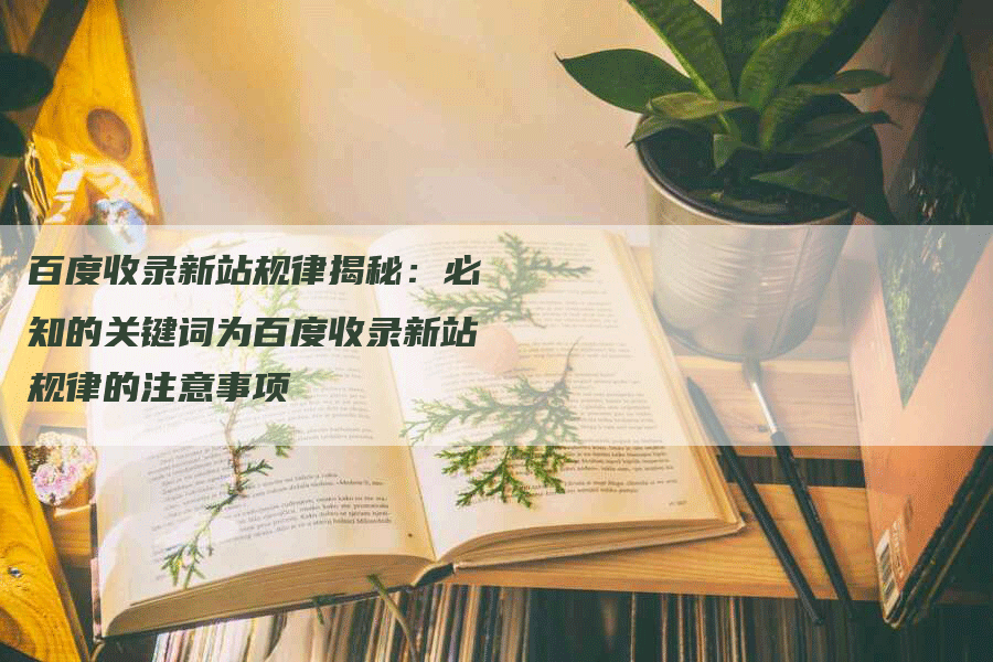百度收录新站规律揭秘：必知的关键词为百度收录新站规律的注意事项